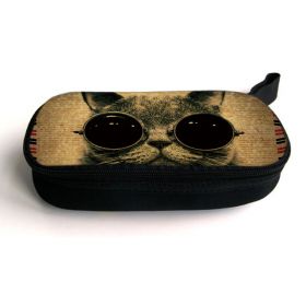 Pouzdro na nabíječku k notebooku Kočka s brýlemi