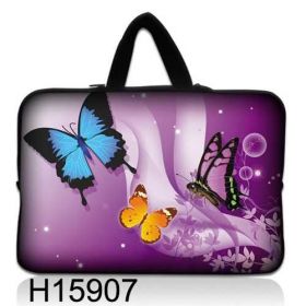 Taška Huado pro notebook do 10.2" Motýlci ve fialové