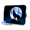 Pouzdro Huado pro notebook do 12.1" Vlk vyjící na měsíc