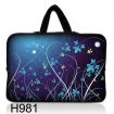 Taška Huado pro notebook do 12.1" Modré květy