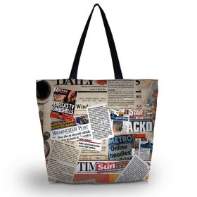 Nákupní a plážová taška Huado - Noviny
