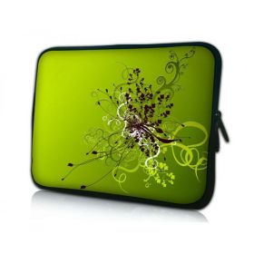Pouzdro Huado pro notebook do 14.4" Zelený rozkvět