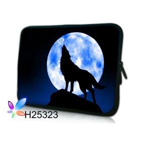 Pouzdro Huado pro notebook do 15.6" Vlk vyjící na měsíc