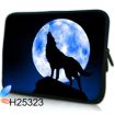 Pouzdro Huado pro notebook do 17.4" Vlk vyjící na měsíc