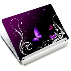 Samolepka skin Huado pro notebook 12"-15.6" Purpuroví motýlci