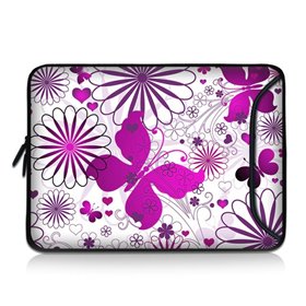 Huado Carry pouzdro na notebook 15.6" Růžový motýlek